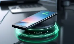 Telefon ładuje się bezprzewodowo na podkładce. Czy Samsung A71 ma ładowanie indukcyjne? To pytanie, na które odpowiedź znajdziesz w specyfikacji.