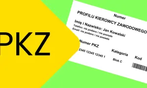 Profil kierowcy zawodowego PKZ Jana Kowalskiego, numer 2345 12345 12345 1, kategoria Blok C.