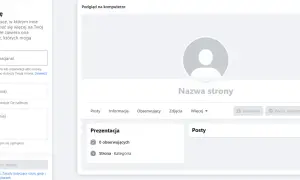 Ekran tworzenia strony na Facebooku. Wpisz nazwę, kategorię i biogram, aby dowiedzieć się, jak założyć sobie Facebooka.