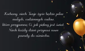 Ciepłe i romantyczne życzenia urodzinowe od żony dla męża