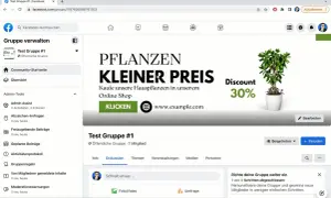 Jak dodać wydarzenie na FB? Zrzut ekranu pokazuje panel zarządzania grupą na Facebooku, gdzie można tworzyć posty i wydarzenia.