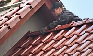 Deklaracja właściwości użytkowych dla dachówki ceramicznej. Dacharz montuje dachówkę, dbając o jakość i trwałość.