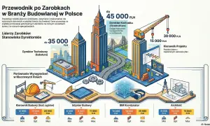 Ile zarabia kierownik budowy? W branży budowlanej widełki płacowe dla kierownika budowy wahają się od 12 000 do 20 000 PLN.