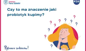 Zastanawiasz się, jaki probiotyk przed wyjazdem do Turcji będzie najlepszy? Ilustracja przedstawia zamyśloną osobę otoczoną znakami zapytania.