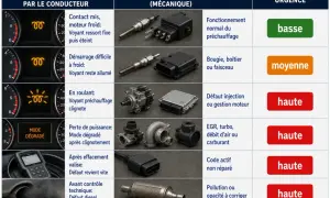 En roulant, le voyant préchauffage clignote. Cela peut indiquer un défaut d'injection ou de gestion moteur, nécessitant une intervention urgente.