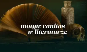 Otwarta księga, czaszka i waza – symbolika vanitas w literaturze baroku.