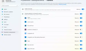 Ustawienia prywatności kamery w systemie Windows. Dowiedz się, jak zrobic zdjecie kamerka, zarządzając dostępem aplikacji.