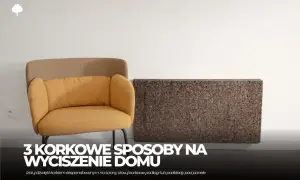 Żółty fotel i korek ekspandowany obok. Dowiedz się, jak wyciszyć pokój domowym sposobem, wykorzystując korek.