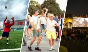 Dzieci grają w piłkę, ludzie tańczą na placu, a wieczorem kino plenerowe – tak się dzieje we Wrocławiu.