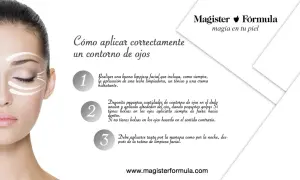 Mujer aplicando contorno de ojos con toques suaves. Guía paso a paso para el cuidado de la piel.
