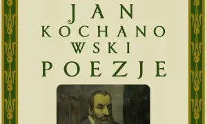 Okładka "Poezje" Jana Kochanowskiego z portretem poety. Narodowe Czytanie.