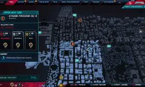 Mapa z gry Spider-Man Miles Morales, pokazująca wyzwanie poruszania się. Gracz dąży do zdobycia platyny, osiągając najlepsze wyniki.