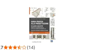 Guida pratica alla progettazione, con tavole a colori che illustrano il cemento architettonico e progetti edilizi.