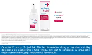 Spray Octenisept do odkażania ran i skóry. Pomocny w leczeniu infekcji intymnych. Lek bez recepty.