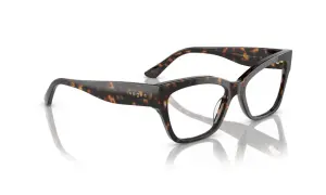 Eleganckie okulary korekcyjne Vogue w panterkę, z subtelnym logo marki.