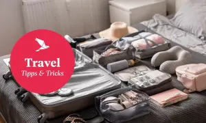 Koffer packen für den Roadtrip: Kleidung, Reisekissen, Kulturbeutel und mehr – alles für deine Reise-Essentials.