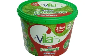 Wiadro nawozu do trawników Vila Pro Complex 10kg. Idealny do uzyskania pięknego, zielonego trawnika.