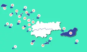 Mapa z zaznaczonymi miejscami, gdzie na weekend z Krakowa. Znajdź swój idealny cel podróży!
