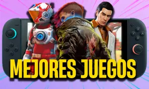 Personajes de videojuegos icónicos emergen de una Nintendo Switch, mostrando los mejores juegos.