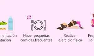 Consejos para la semana 36 de embarazo: cuidar alimentación, comer frecuente, ejercicio y preparar todo.
