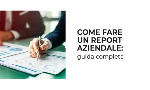 Mani che analizzano grafici e dati per scrivere un report esempio. Guida completa su come fare un report aziendale.