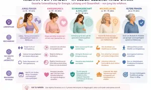 Kreatin wirkt bei Frauen in jeder Lebensphase: Von jung bis erfahren unterstützt es Energie, Leistung und Gesundheit.