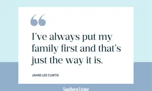Jamie Lee Curtis: "Siempre he puesto a mi familia primero y así es como es." Reflexión frases familia.