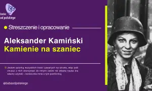 Czarno-białe zdjęcie młodej kobiety w hełmie wojskowym, z lewej strony grafika i tekst.