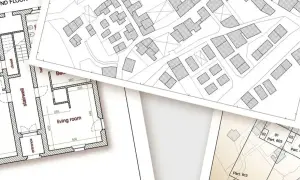 Piani catastali e planimetrie di edifici, con dettagli su stanze e particelle. Un esempio di categoria B1 catasto.