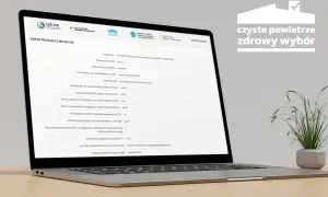 Karta produktu WE-801150 z danymi o wentylacji, wskazująca na możliwość uzyskania dotacji na ekologiczne rozwiązania.
