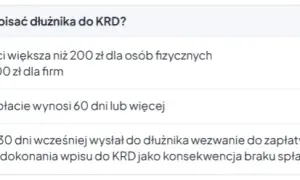 KRD: Minimalne kwoty długu 200 czy 500 zł? Pełny przewodnik