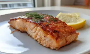 Saftig lax i airfryer, perfekt tillagad med dill och citron. Enkel och god middag!