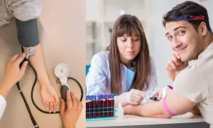 Badanie ciśnienia i pobranie krwi to kluczowe elementy profilaktyki 40 plus. Dbaj o zdrowie!