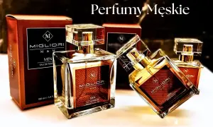 Eleganckie perfumy męskie Migliori w szklanych flakonach. Zapach, który utrwala zapach perfum i podkreśla męskość.