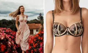 Jaki biustonosz do sukienki bez pleców? Model z siateczki i koronki, idealny do letnich kreacji.