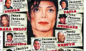 Janet Jackson i jej rodzeństwo: Tata, Mama, Tito, Marlon, Randy, Jackie, Jermaine i La Toya Jackson.