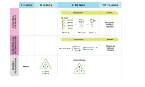 Estrategias de divisiones 5 primaria: reparto, descomposición y automatización. Aprendizaje por edades.