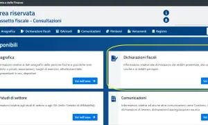 Area "Dichiarazioni fiscali" per info su redditi e certificazioni. Scopri cosa succede se non si presenta il CUD.