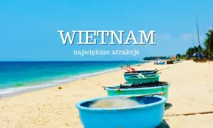 Wietnam: plaża z łodziami rybackimi i turkusowym morzem. Idealne miejsce na odkrywanie urokliwych **wietnam miasta** i ich atrakcji.