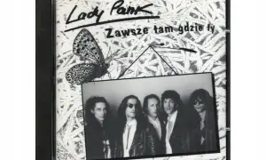 Okładka Lady Pank "Zawsze tam gdzie ty" z motylem i zespołem.