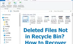 Gdzie jest kosz w iPhone? Ten ekran pokazuje folder Kosz w systemie Windows, a nie na iPhonie.