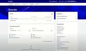 Nordea-översikt med konton, betalstatus och tjänster. Här kan du söka PlusGirokontonummer, som är en del av nordeas clearingnummer.