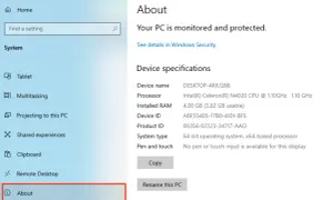 Jak sprawdzić podzespoły komputera? Ekran "Informacje" w Ustawieniach Windows pokazuje szczegóły procesora, RAM i systemu.