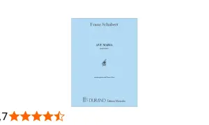 Nuty "Ave Maria" Franza Schuberta w transkrypcji Franza Liszta na fortepian. Wydanie Durand Editions Musicales.