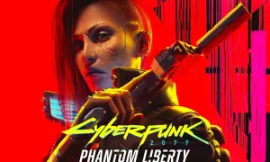 Cyberpunk 2077: Phantom Liberty – czas gry z V, gotową do akcji w neonowym świecie.