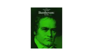 Portret Beethovena w zielonej tonacji, z napisem "Beethoven: Für Elise".