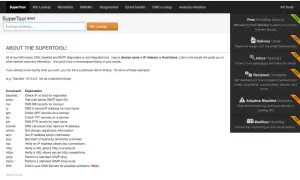 Narzędzie SuperTool do sprawdzania listy rbl, DNS, reputacji IP i innych.
