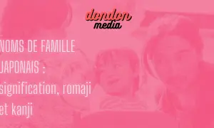 Noms de famille japonais : signification, romaji et kanji. Une famille partage un moment tendre.