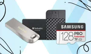 Pendrive SanDisk, dysk SSD Verbatim i karta microSD Samsung 128GB PRO Endurance – różne rodzaje nośników pamięci masowej.