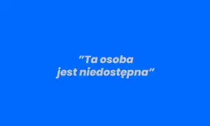 Komunikat: "Ta osoba jest niedostępna w aplikacji Messenger".